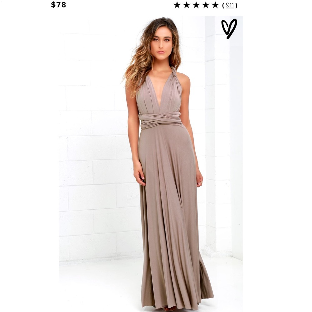 Lulus Tricks of the Trade Maxi in Taupe